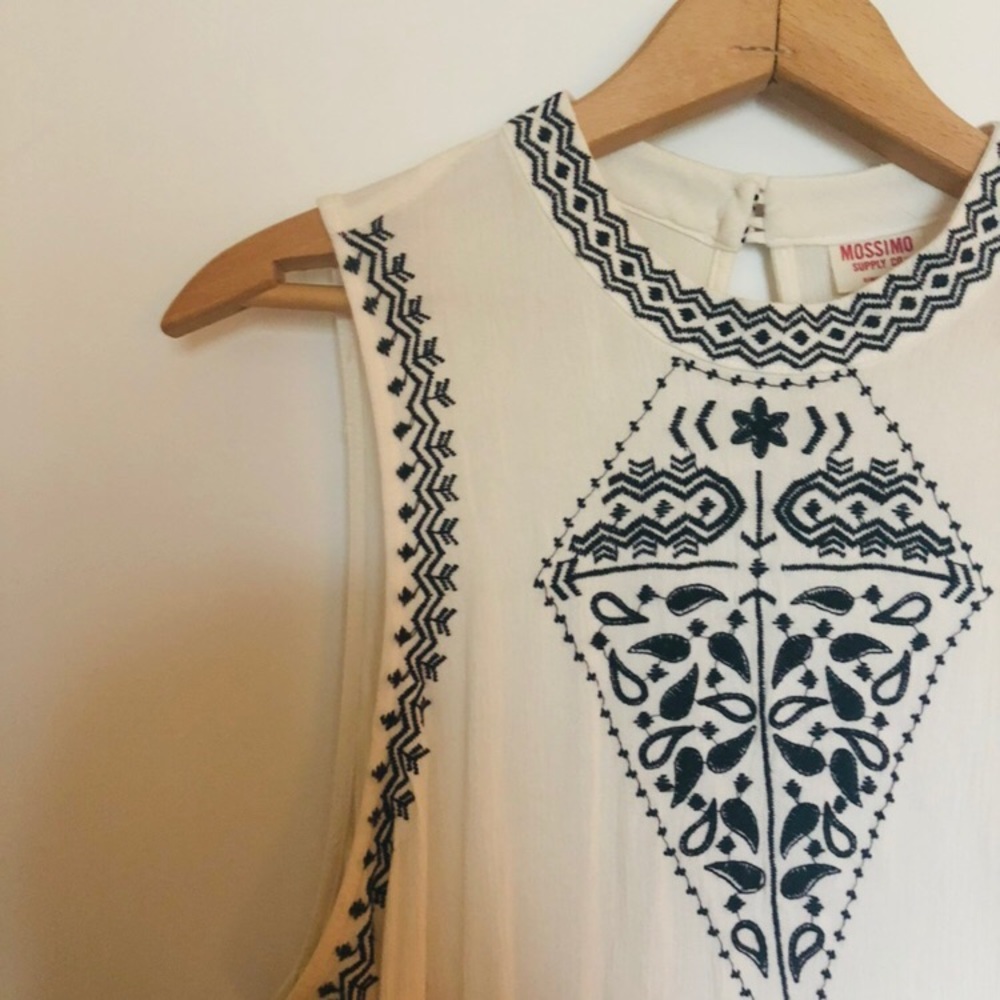 Sleeveless Embroidered Top
